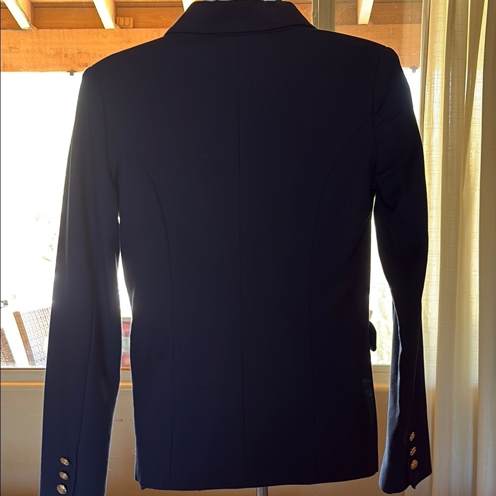 ❤️HOST PICK❤️Blue and Gold Double-Breasted Blazer with Wide Lapels - Picture 3 of 5